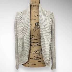 FADED GLORY Heather Gray Warm‎ Shawl Collar Cardigan XL | EUC